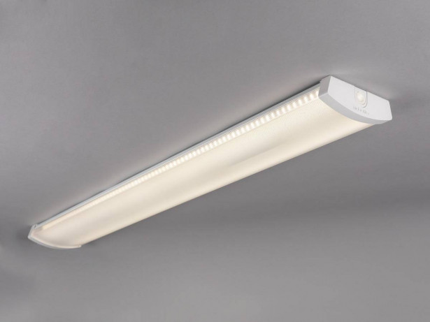 LED-teollisuusvalaisin Hide-a-lite Liteline Basic 1200, 3000K, IP44, valkoinen