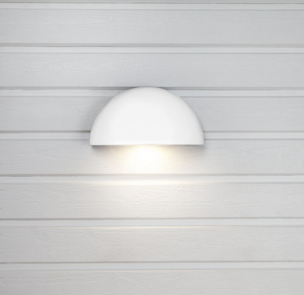 LED-seinävalaisin Hide-a-lite Arc Pistorasia valkoinen