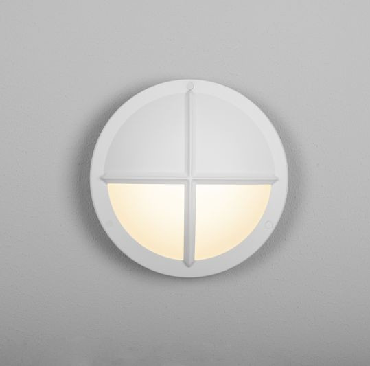 LED-ulkoseinävalaisin Hide-a-lite Moon Public Cross II IK10, valkoinen