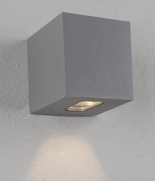 LED-seinävalaisin Hide-a-lite Cube I, 3000K, harmaa