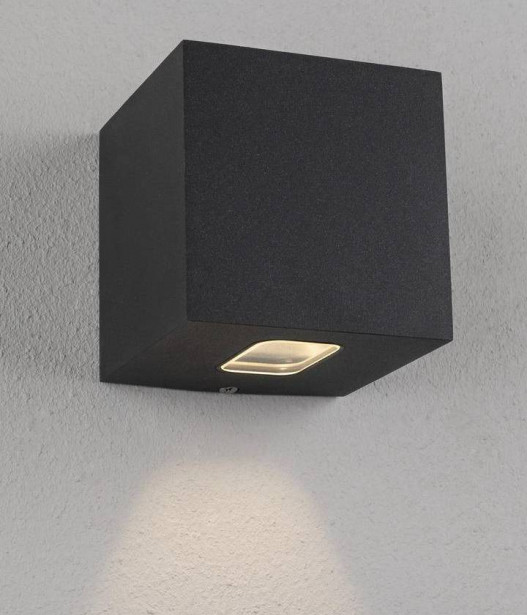 LED-seinävalaisin Hide-a-lite Cube I, 3000K, antrasiitti
