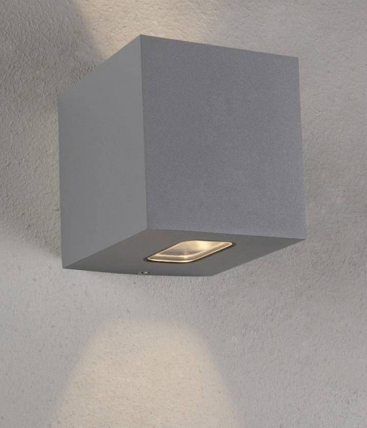 LED-seinävalaisin Hide-a-lite Cube II, 3000K, harmaa