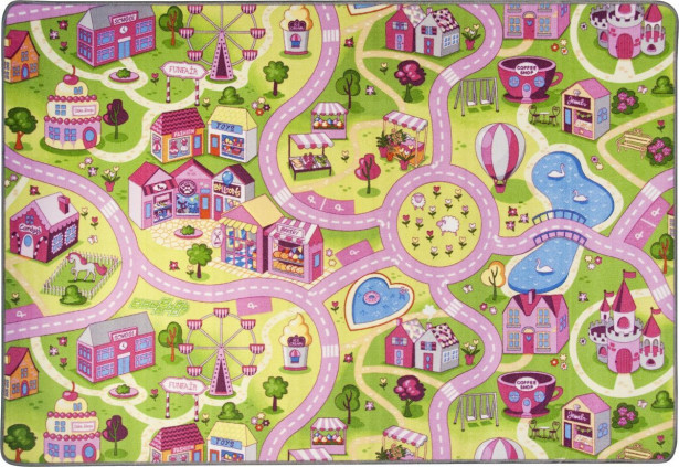 Automatto Hestia Sweet Town, 95x133cm