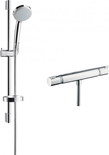 Suihkusetti Hansgrohe Croma 100 Vario EcoSmart, termostaattihanalla, v.2020