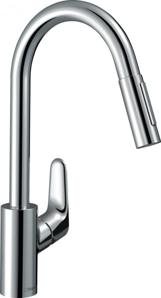 Keittiöhana Hansgrohe Focus M41 240 2jet, ulosvedettävä juoksuputki