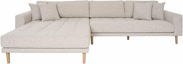 Divaanisohva House Nordic Lido, 3-istuttava, vasen, beige