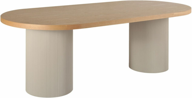 Ruokapöytä House Nordic Solva, 220x100cm, beige/ruskea