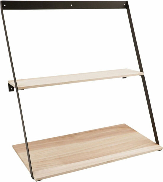 Seinähyllykkö House Nordic Bern, 50x21x52cm, mänty/teräs
