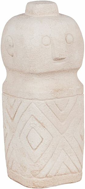 Veistos House Nordic Decoration, 6,5x6,5x15cm, beige