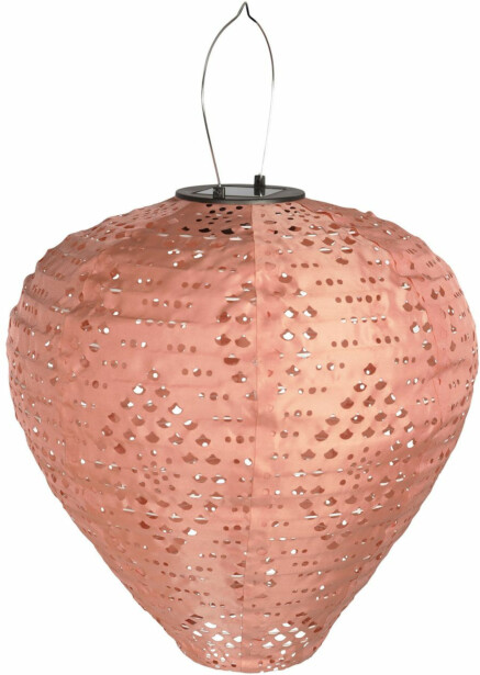 LED-aurinkokennolyhty House Nordic Greatham, IP44, roosa