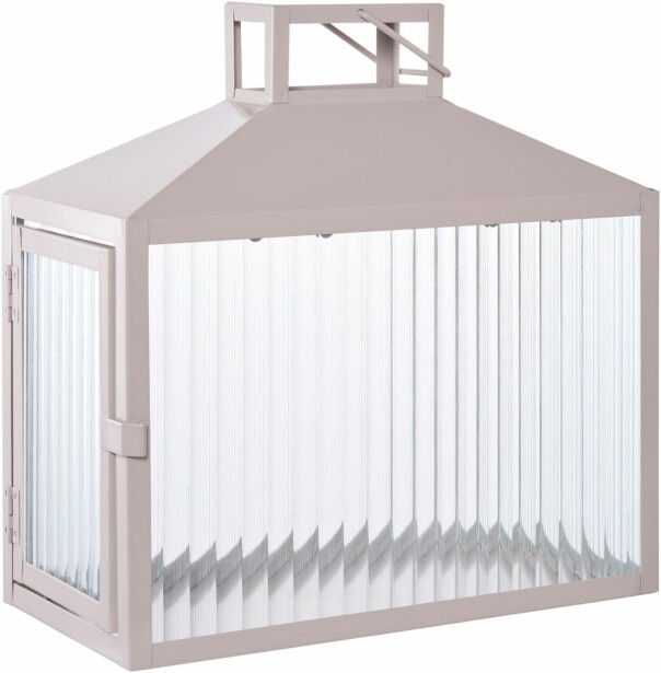 Lyhty House Nordic Lucca, metalli/lasi, beige/harmaa
