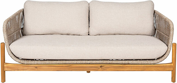 Sohva House Nordic Terracina, 2-istuttava, pehmusteilla, akaasia, beige