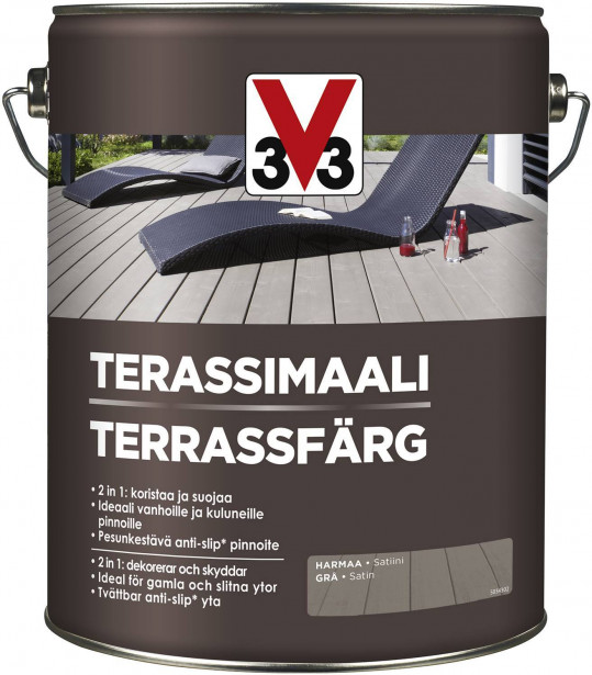 Terassimaali V33, 5l, eri värivaihtoehtoja