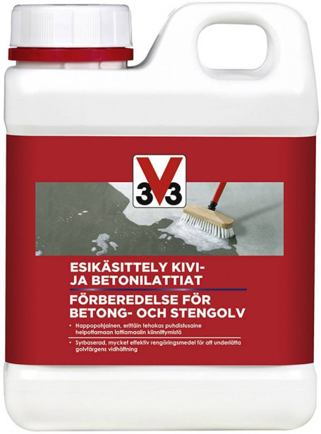 Esikäsittelyaine kivi- ja betonilattioille V33, 1l, väritön