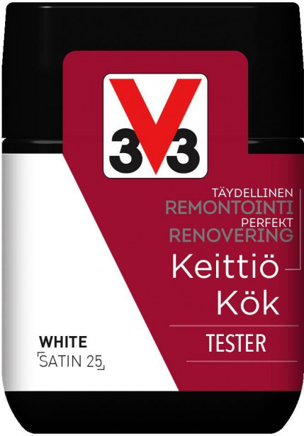 Remontointimaali keittiöön V33, tester, 75ml, eri värivaihtoehtoja