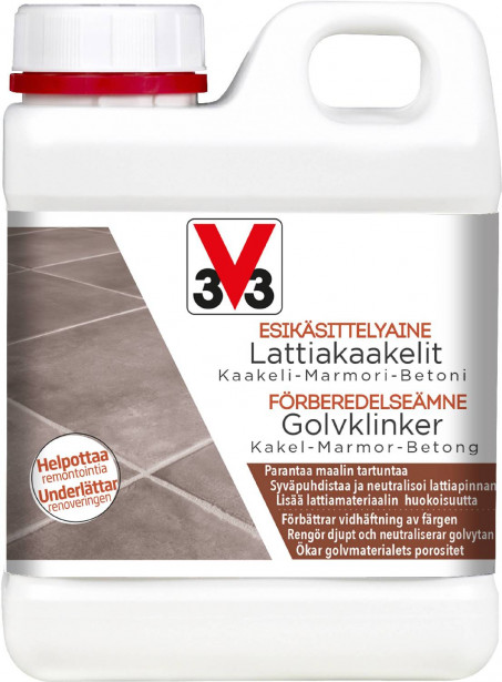 Esikäsittelyaine lattioille V33, 1l, clear