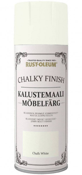 Spraymaali kalusteille Rust-Oleum Chalky Finish, 400ml, eri värivaihtoehtoja