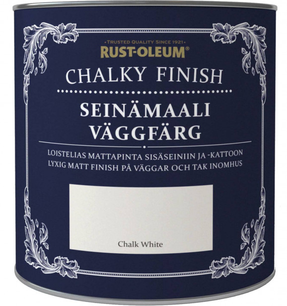 Seinämaali Rust-Oleum Chalky Finish, 2.5l, eri värivaihtoehtoja 