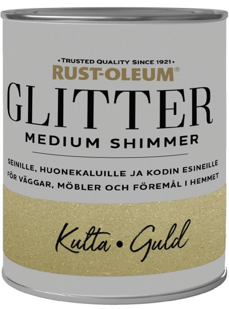 Glittermaali Rust-Oleum Medium Shimmer, 750ml, eri värivaihtoethoja