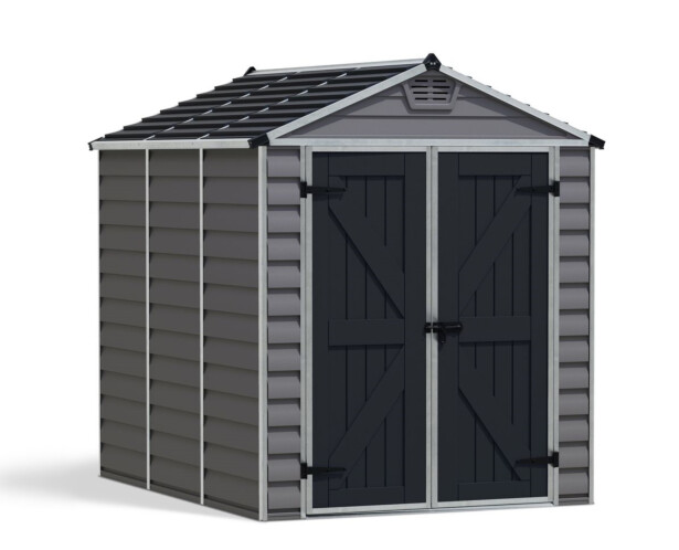 Pihavarasto Palram-Canopia Skylight Deco 6x8ft, 4.2m², tummanharmaa