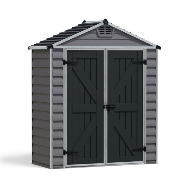 Pihavarasto Palram-Canopia Skylight Deco 6x3ft, 1.7m², tummanharmaa