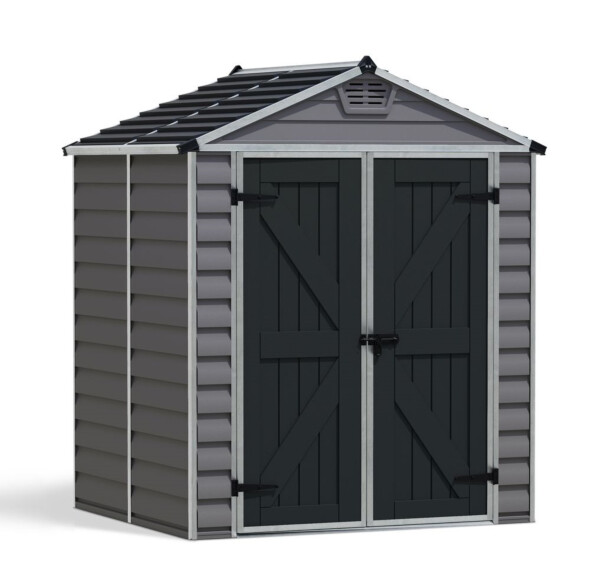 Pihavarasto Palram-Canopia Skylight Deco 6x5ft, 2.8m², tummanharmaa