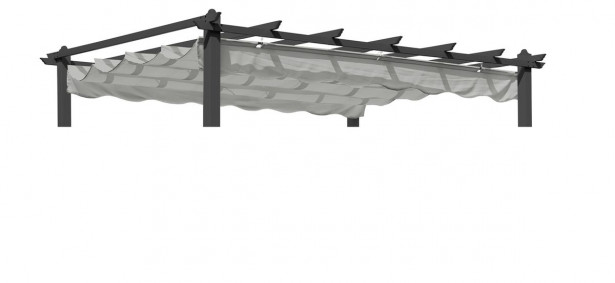 Katto Hillerstorp Pergolux 3x4m paviljongille, harmaa