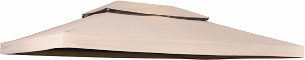 Paviljongin katto Hillerstorp Luxor 300x400cm, tummanbeige