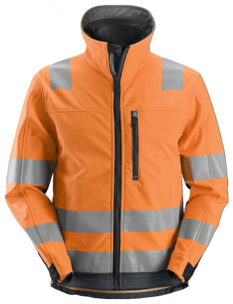 Softshell-huomiotakki Snickers Workwear AllroundWork 1230, oranssi