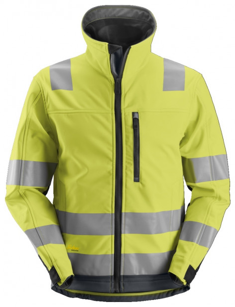 Softshell-huomiotakki Snickers Workwear AllroundWork 1230, keltainen