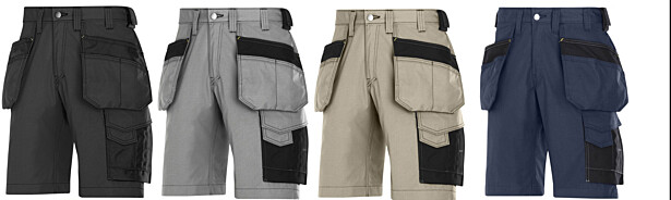Työshortsit Snickers Workwear Ripstop 3023, eri värejä