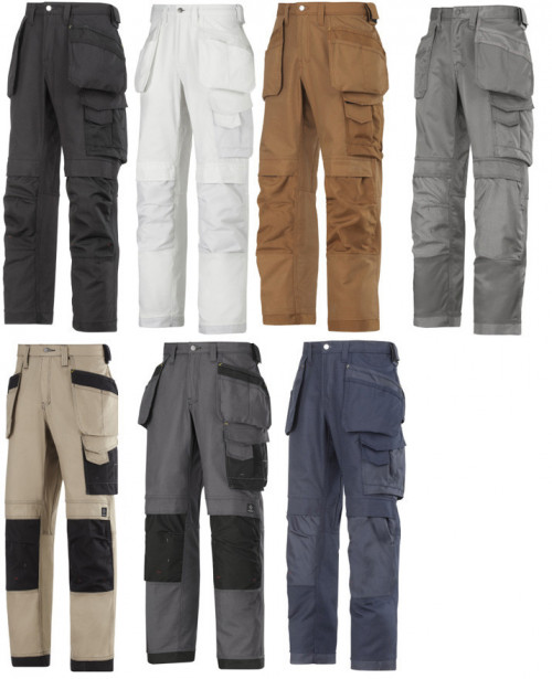 Työhousut Snickers Workwear Canvas+ 3214, eri värejä