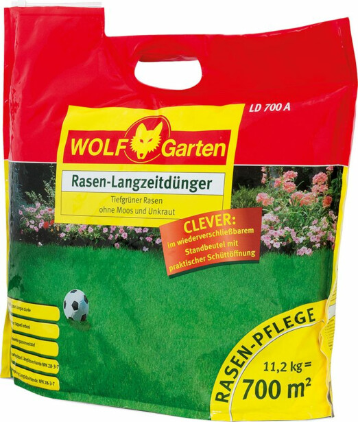 Pitkävaikutteinen nurmikon lannoite WOLF-Garten LD 700 A