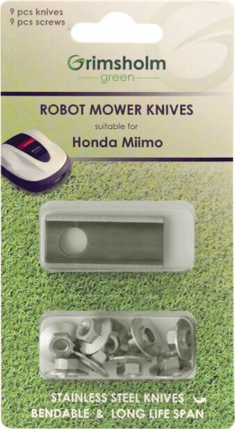 Terät Honda Miimo -robottiruohonleikkuriin 9kpl