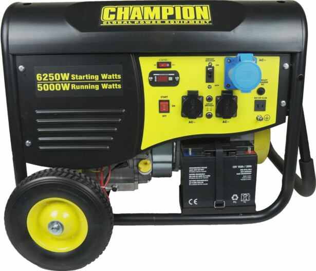 Generaattori Champion 5500 W kauko-ohjauksella