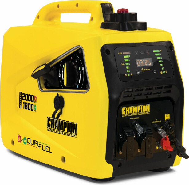 Invertterigeneraattori Champion 2000 W Dual Fuel