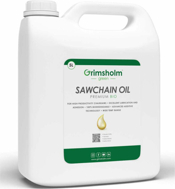 Moottorisahan ketjuöljy Grimsholm Premium Bio 5l