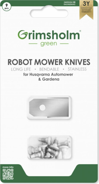 Terät Grimsholm Husqvarna Automowerille 9kpl