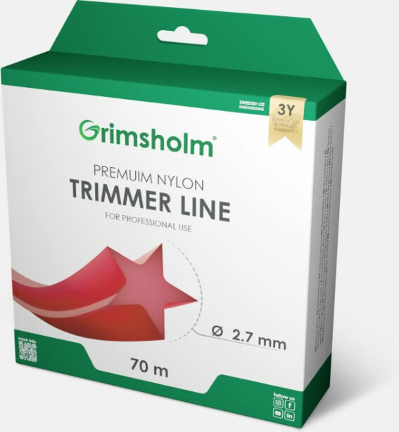Trimmerisiima Grimsholm tähti punainen 2.7mm 70m