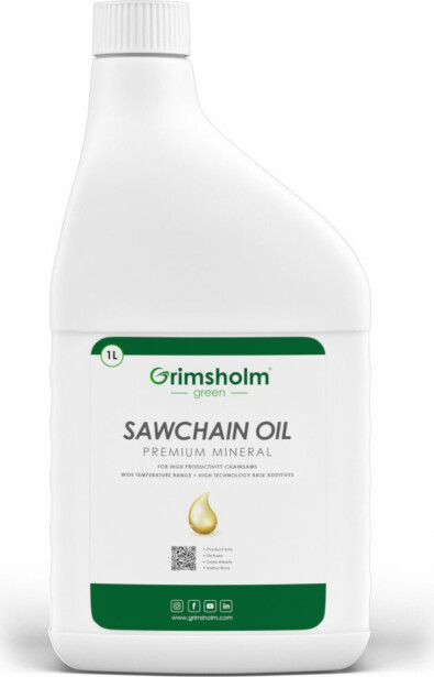 Moottorisahan ketjuöljy Grimsholm Premium Mineraali 1l