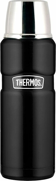 Terästermos Thermos King mattamusta eri kokoja