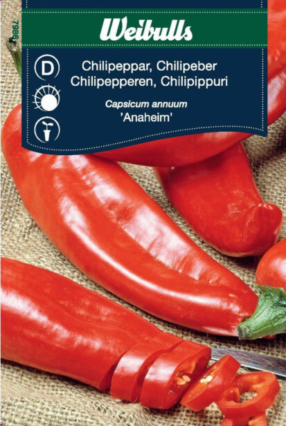 Chilipaprika Weibulls Anaheim siemenet
