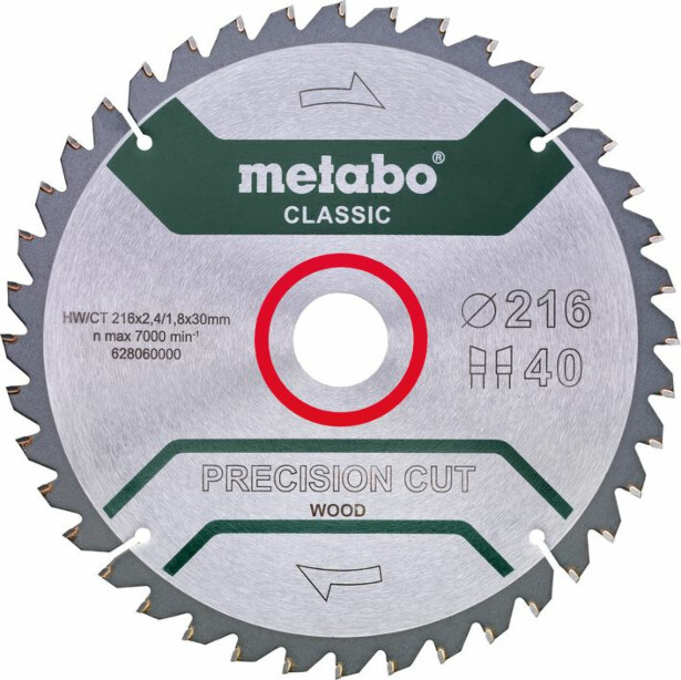 Pyörösahanterä Metabo 216x2.4x30mm