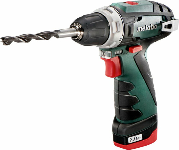 Akkuporakone Metabo PowerMaxx BS Basic 10.8V sisältää 2x2.0Ah akut