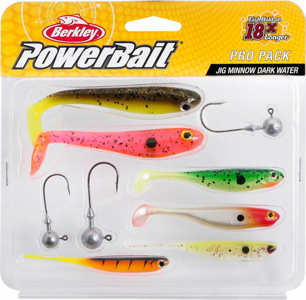 Viehesarja Berkley Pro Pack Jig Minnow tumma vesi