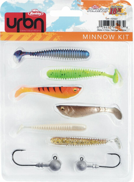 Viehesarja Berkley URBN Minnow Kit