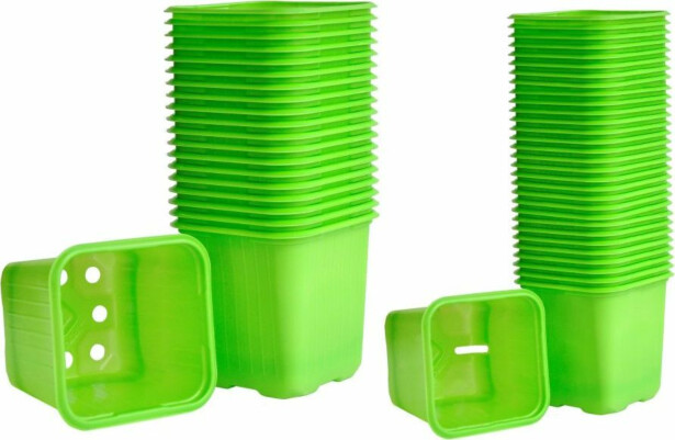 Muoviruukut Weibulls 30kpl 6cm limevihreä