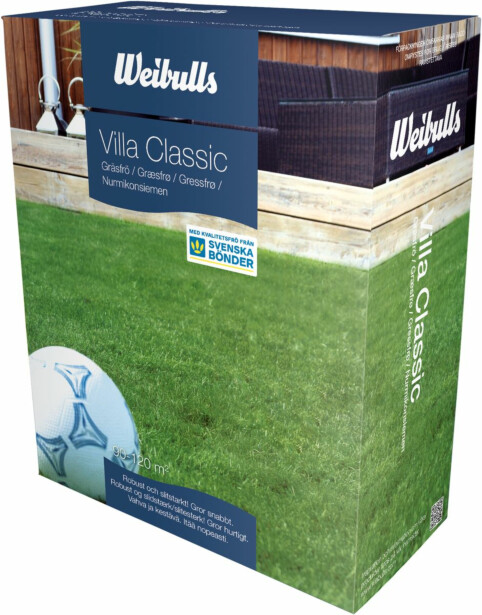 Nurmikonsiemenet Weibulls Villa Classic 3kg