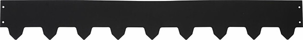 Nurmenreunalista Västbogalvanoitu/musta 3x119cm korkeus 16cm