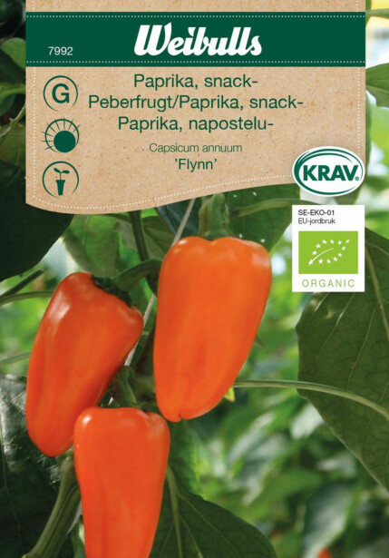 Paprika Weibulls snack-KRAV siemenet